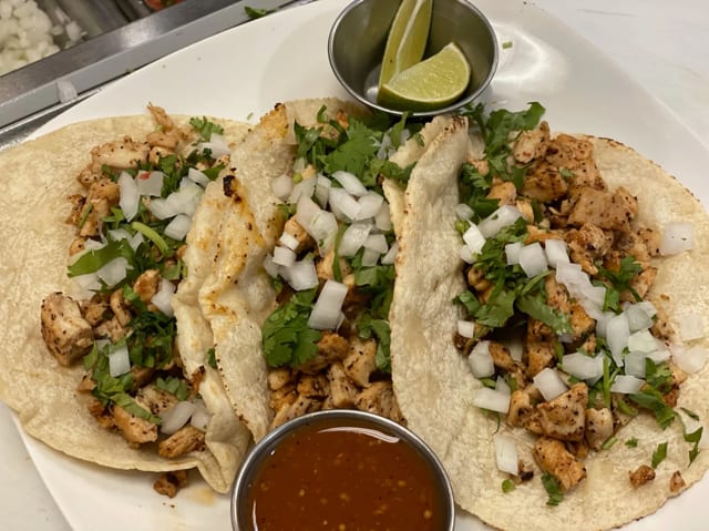 Pollo Asado Tacos.