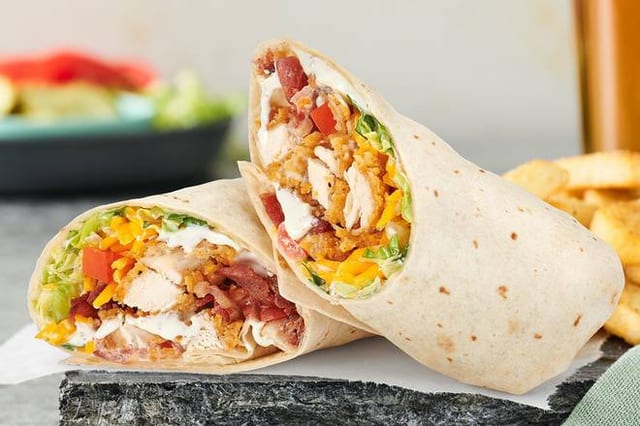 Honey Mustard Chicken Wrap.