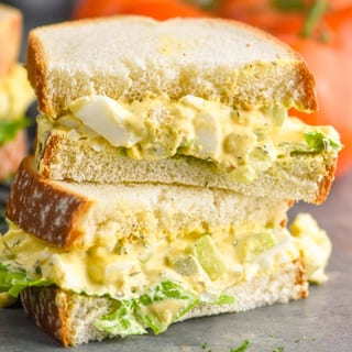 Egg Salad and Cheese Sandwich