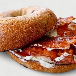 Bagel with Cream Cheese & Bacon