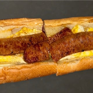 Hot Italian Sausage Egg and Cheese Sandwich