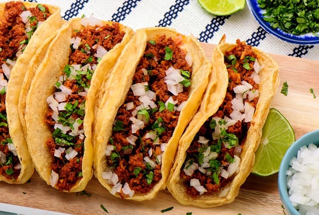 Chorizo Tacos.