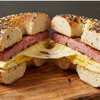 Pork Roll Egg and Cheese Sandwich