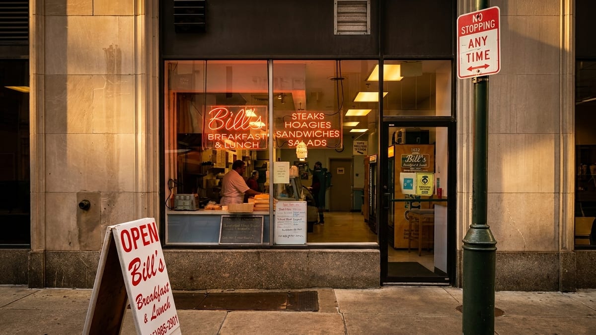 Find us on Sansom Street