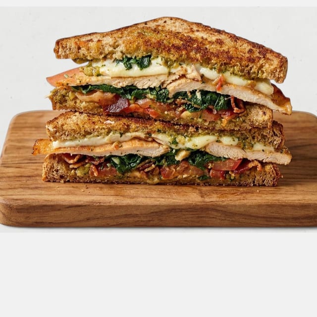 Greek Grilled Chicken Panini.