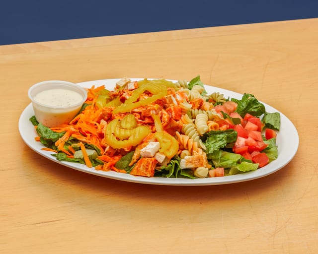 Buffalo Grilled Chicken Salad.