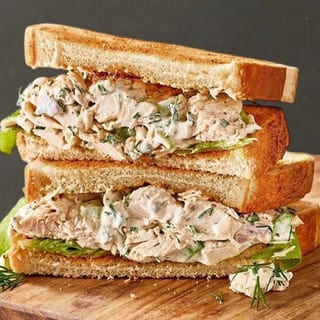 Chicken Salad and Cheese Sandwich