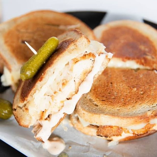 Grilled Chicken Reuben.