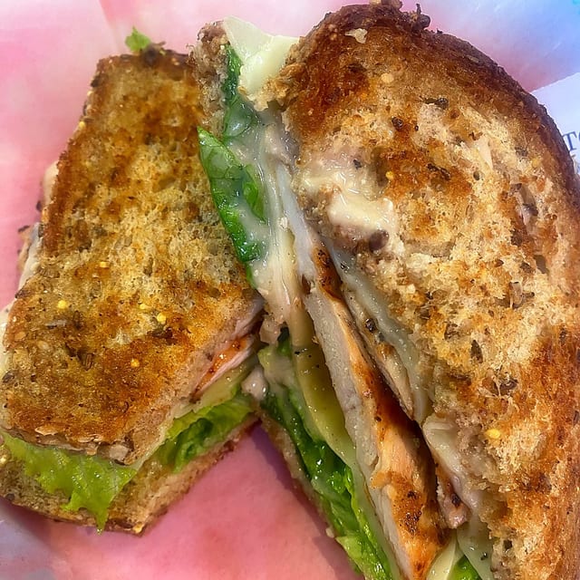 Grilled Chicken Caesar Panini.